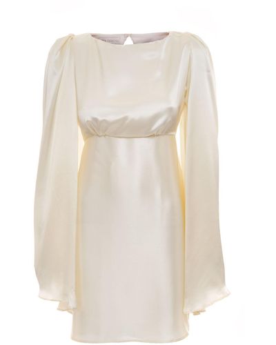 Sofia Tsereteli L'amour Short Silk Dress - White