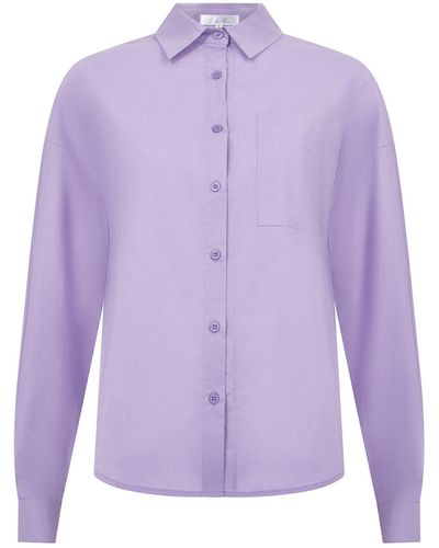 Lula-Ru Lucy Cotton Shirt - Purple