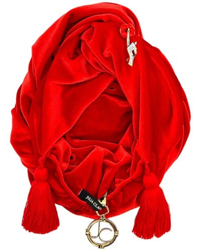 Julia Clancey Shhhh Tassel Classic Turban - Red