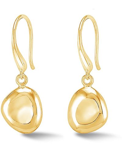 Dower & Hall Pebble Drop Earrings In - Metallic