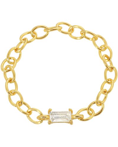 Leeada Jewelry Chelsea Gem Ring - Metallic
