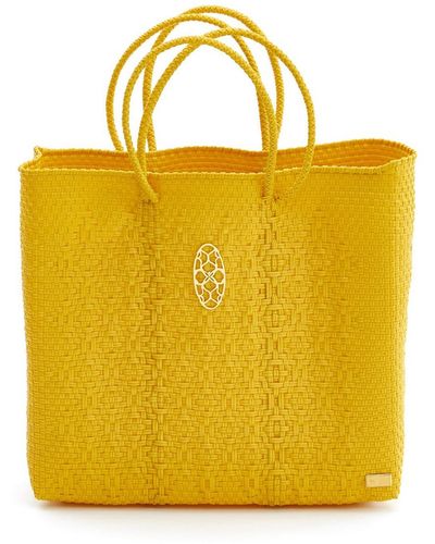 Lolas Bag Medium Yellow Tote Bag