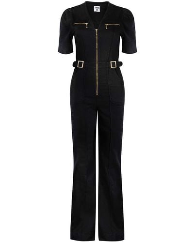 Donna Ida Opal The Softly Curved Jumpsuit - Black