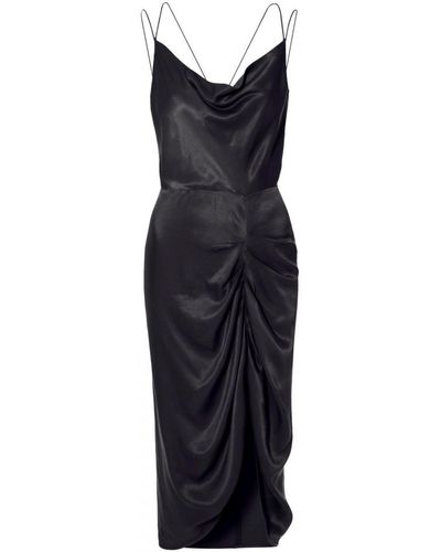 AGGI Ava Glossy Dress - Black