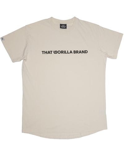 That Gorilla Brand Neutrals Mutanda 's Logo T - White