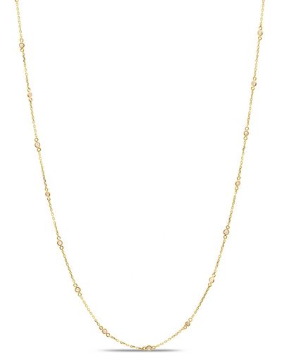 Trésor Diamond Fin Long Necklace In 18k Yellow Gold - White