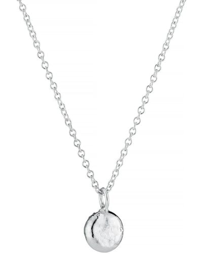 Posh Totty Designs Sterling Silver Molten Orb Necklace - Metallic