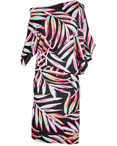 Jennafer Grace Paradise Palm Angle Dress - Multicolor