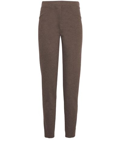 James Lakeland Neutrals Cigarette Trousers Taupe - Brown