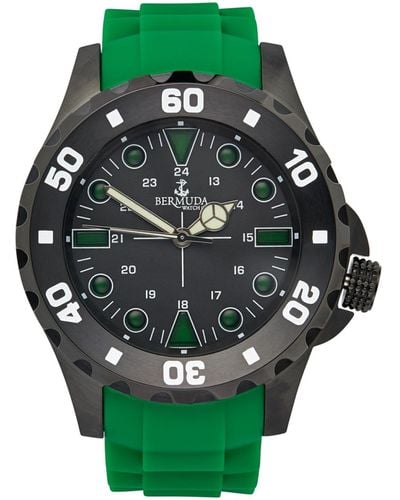 Bermuda Watch Company Bermuda Watch Co Shelly Bay Smart Light & Black Watch S Regular Price - Green
