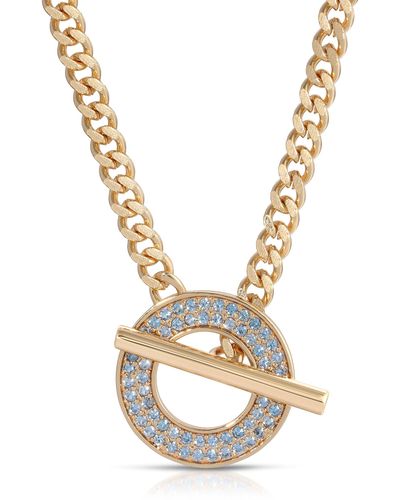 Leeada Jewelry Iris Chain Necklace - Metallic