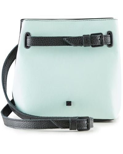 Maria Maleta Bum Bag Back & Mint Blue - Green