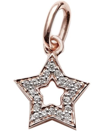 Kaizarin Diamond Studded Super Star Pendant In - Metallic