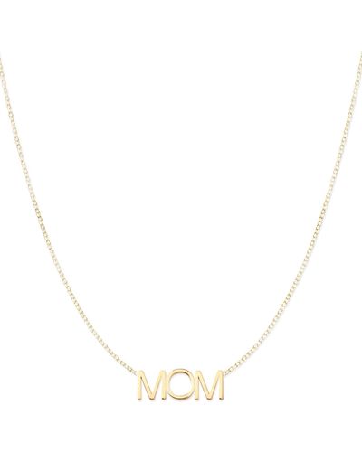 Maya Brenner Mom Necklace - Metallic