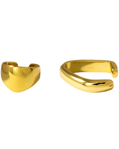 MARIE JUNE Jewelry Classic Ear Cuffs - Yellow