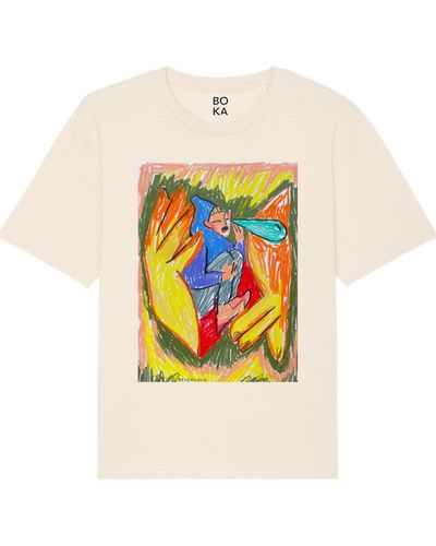 Boutique Kaotique Neutrals Be Kind To Your Inner Child Organic Cotton T-shirt. - Multicolor