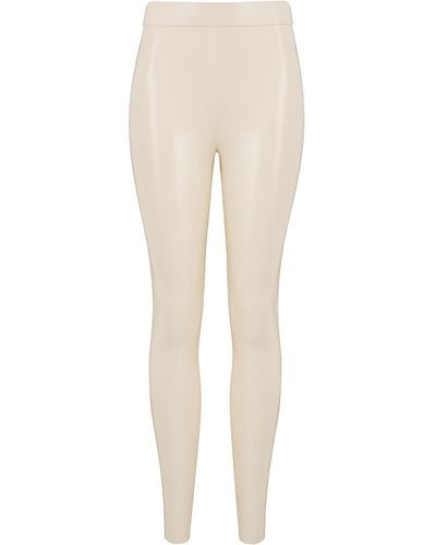 Elissa Poppy Latex leggings - White