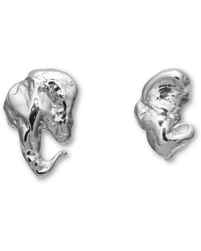 EVA REMENYI Euphoria Elephant Earrings - Metallic