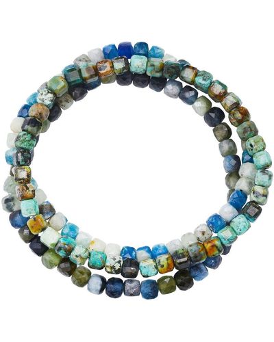 Soul Journey Jewelry Stormy Azurite Bracelets - Blue