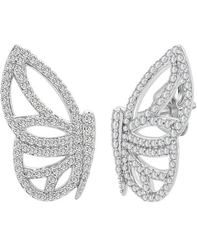 Miki & Jane Boo Gold Butterfly Wing Earrings - Metallic