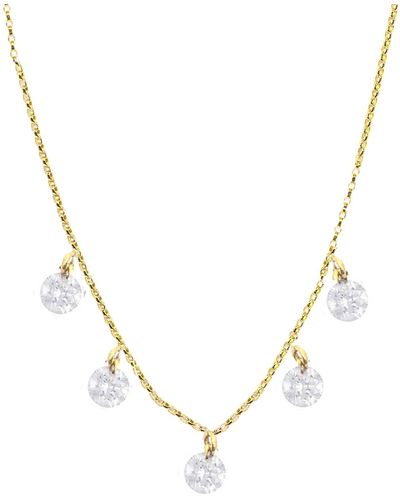 Lily Flo Jewellery Rising Star Naked Diamond Five Dangle Necklace - Metallic