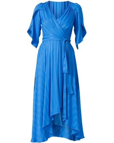 SACHA DRAKE Hanworth House Wrap Dress In Cobalt - Blue