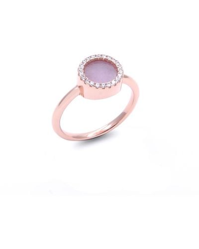 Jadeite Atelier Eternity Small Ring In Lavender Jade - Pink