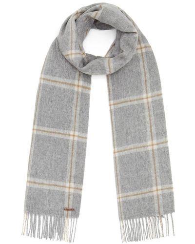 Hortons England The Hexham Lambswool Scarf - Gray