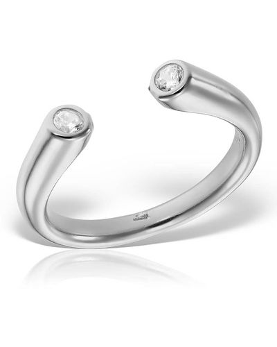 Elle Macpherson Arese Ring, Sterling - Metallic