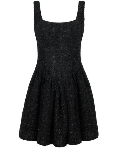 Nocturne Mini Tweed Dress - Black