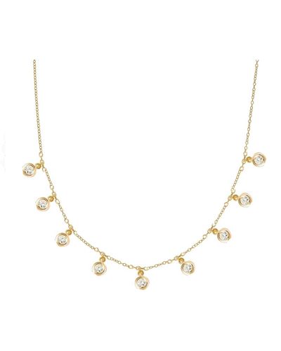 Lily Flo Jewellery Stardrops Demi Diamond Droplet Necklace - Metallic