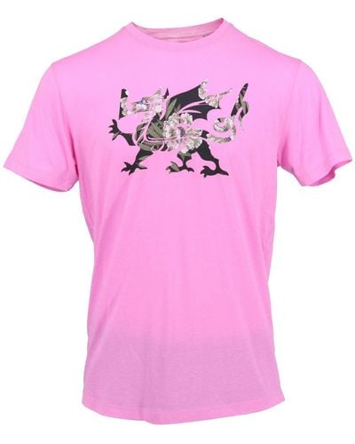 lords of harlech Rob Dragon Tee In Pink