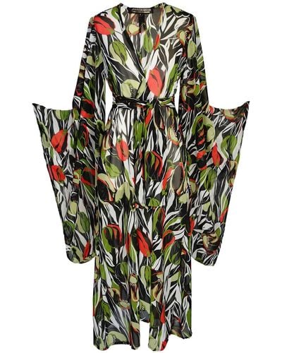 Jennafer Grace Exotica Safari Kimono - Metallic