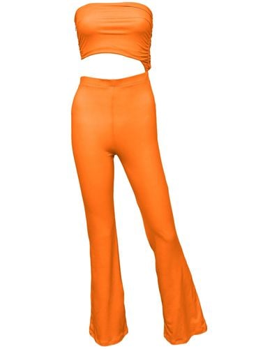 Lezat Sofia Modal Jumpsuit - Orange