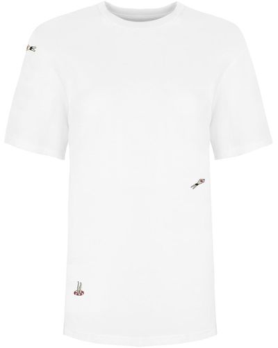 INGMARSON Swimmers Embroidered T-shirt - White