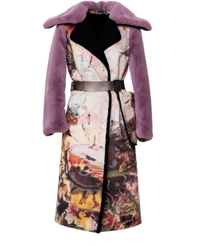 ARTISTA Secret Geisha Printed Coat - Pink