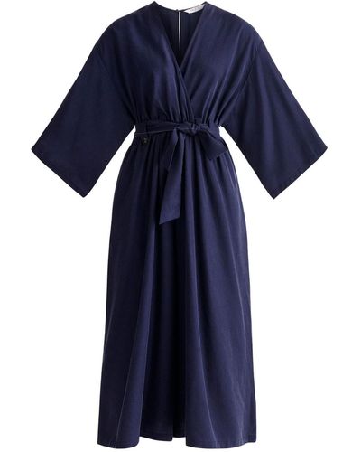 Paisie Lyocell Kimono Jumpsuit - Blue