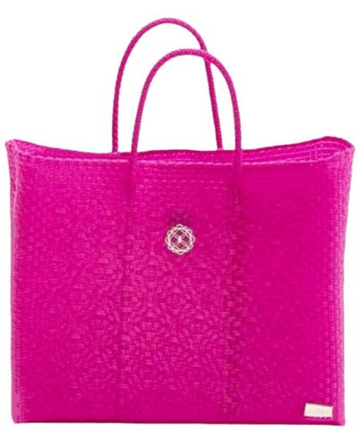 Lolas Bag Small Pink Tote Bag