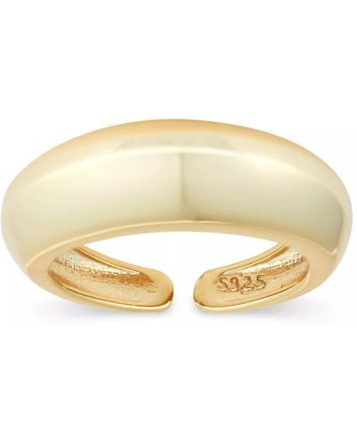 Elk & Bloom Thick Dome Ring - Metallic