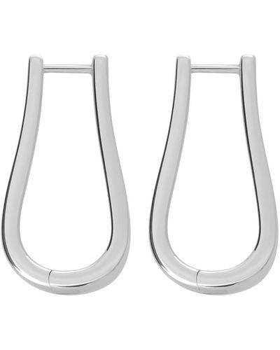 Lucy Quartermaine Petal Hoops Large - White