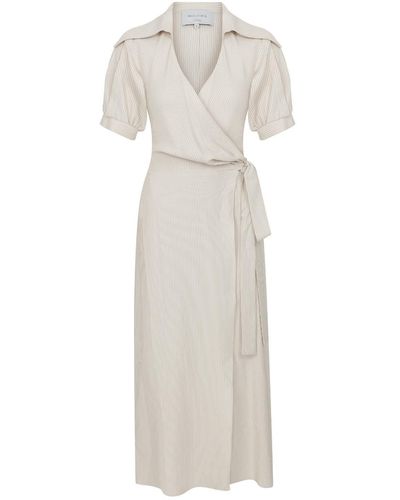 NAZLI CEREN Agon Wrap Dress - White