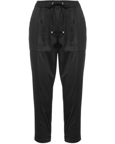 Conquista Tie Detail Trousers In - Black