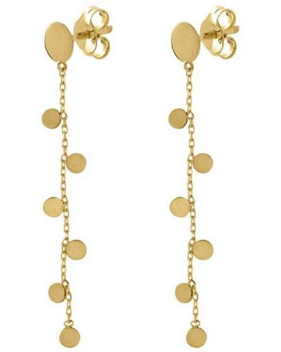 Lily Flo Jewellery Scattered Stars Double Drop Earrings - Metallic