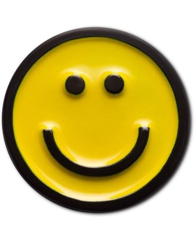 Make Heads Turn Enamel Pin Smiley Face - Yellow