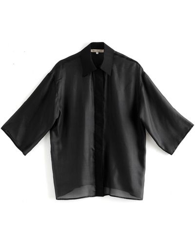 Framboise Ravel Silk Shirt - Black