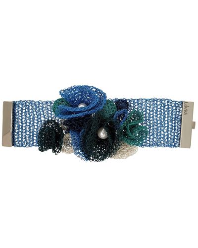Lavish by Tricia Milaneze Ocean Blue Mix Reef Maxi Handmade Crochet Bracelet