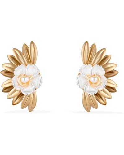 Pats Jewelry Artemis Floral Clips - Metallic