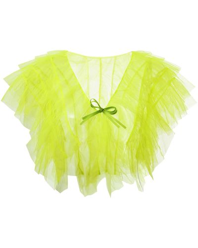 By Moumi Tulle Bolero Neon Yellow