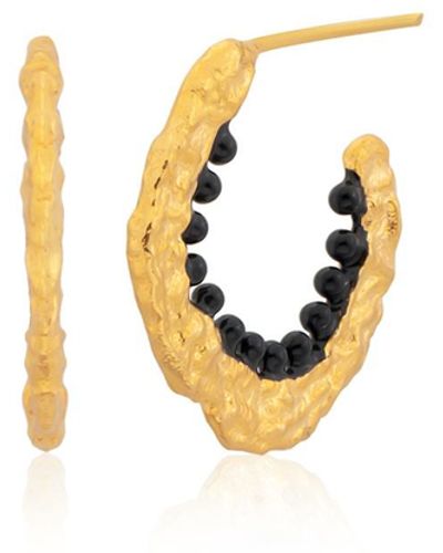 Milou Jewelry Alice Hoop Earrings - Metallic