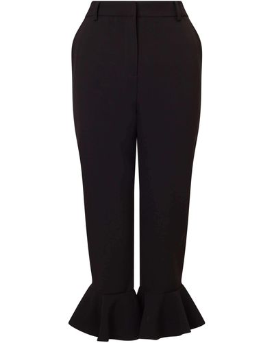James Lakeland Ruched Cropped Trousers - Black